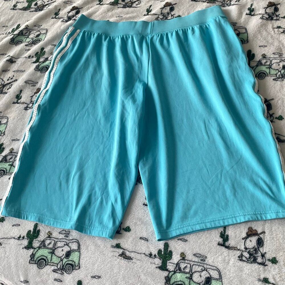 Athletic works light sky blue sports short capri workout yoga pants size XL16-18 - Picture 7 of 9